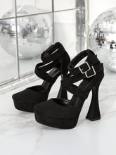 Women's Black High Platform Thick Heel Sexy & Versatile Runway
